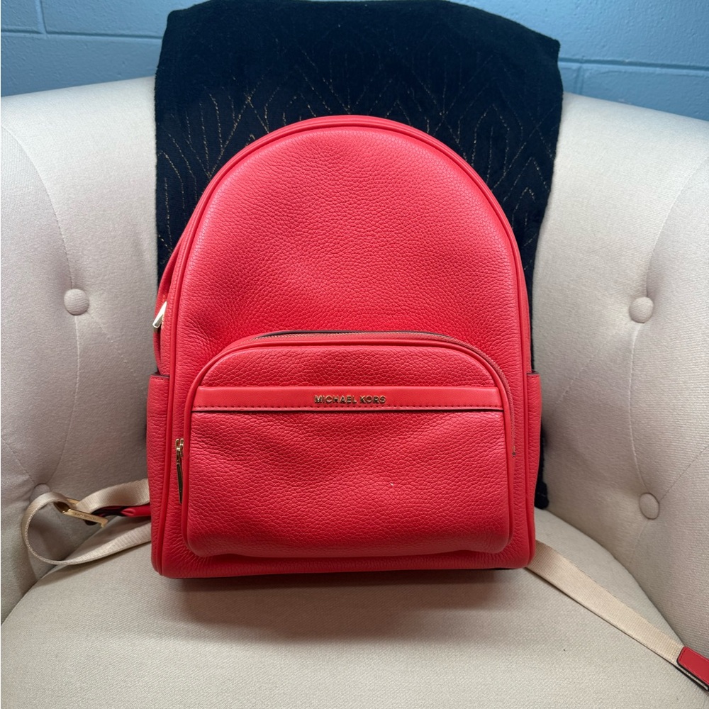 Michael Kors Bex Medium Pebbled Leather Backpack USED